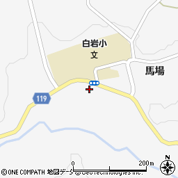 白沢郵便局周辺の地図