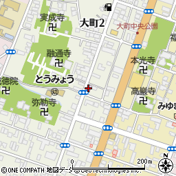 会津若松市役所　文化会津町方伝承館周辺の地図