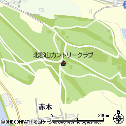 北郡山カントリークラブ周辺の地図