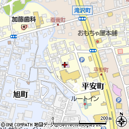福島県会津若松市平安町周辺の地図