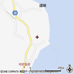 石川県珠洲市三崎町（寺家ケ）周辺の地図
