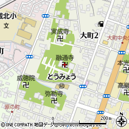融通寺周辺の地図