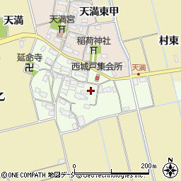 福島県会津若松市神指町西城戸周辺の地図