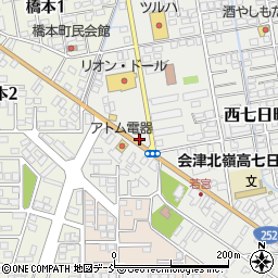 会津若松警察署七日町交番周辺の地図