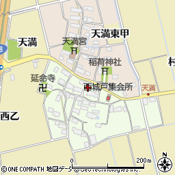 福島県会津若松市神指町大字中四合西城戸周辺の地図