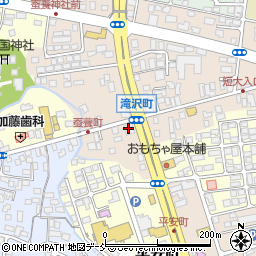 美容プラージュ会津若松滝沢店周辺の地図