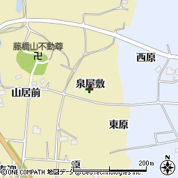 福島県浪江町（双葉郡）藤橋（泉屋敷）周辺の地図