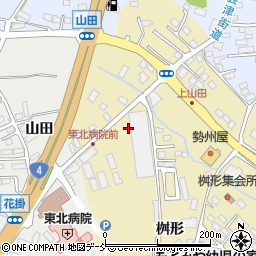 福島県本宮市仁井田桝形周辺の地図