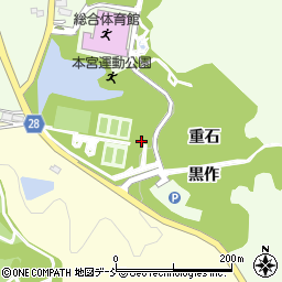 福島県本宮市高木黒作周辺の地図