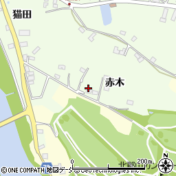 福島県本宮市高木（赤木）周辺の地図