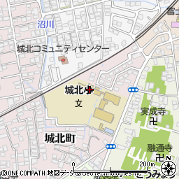 会津若松市立城北小学校周辺の地図