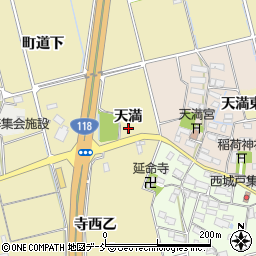 福島県会津若松市神指町大字中四合周辺の地図