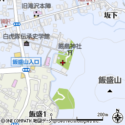 会津さざえ堂周辺の地図