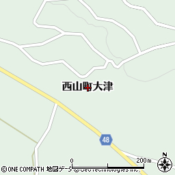 新潟県柏崎市西山町大津周辺の地図