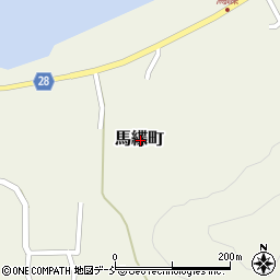 石川県珠洲市馬緤町周辺の地図