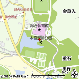 福島県本宮市高木重石周辺の地図
