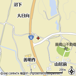 福島県浪江町（双葉郡）藤橋（大日向）周辺の地図