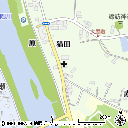 福島県本宮市高木猫田周辺の地図