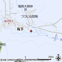福島県会津若松市一箕町大字八幡（坂下脇甲）周辺の地図