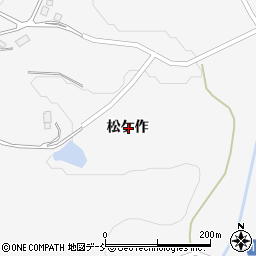 福島県本宮市白岩松ケ作周辺の地図