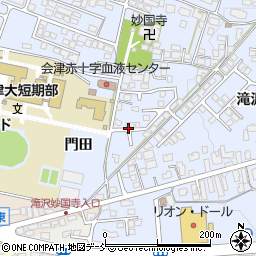 福島県会津若松市一箕町大字八幡村西甲周辺の地図