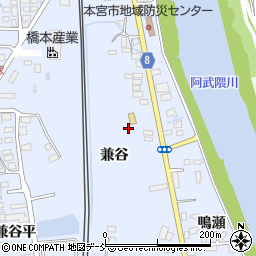福島県本宮市本宮兼谷53周辺の地図
