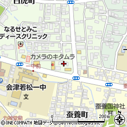 福島県会津若松市白虎町181周辺の地図