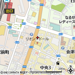会津乗合自動車あいづタクシー若松駅前周辺の地図