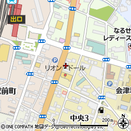 会津乗合自動車あいづタクシー若松駅前周辺の地図