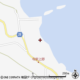 石川県珠洲市三崎町寺家フ周辺の地図