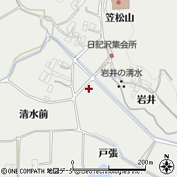 福島県本宮市青田清水前周辺の地図