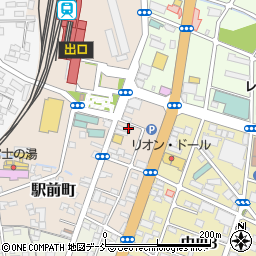 ラーメン二郎会津若松駅前店周辺の地図