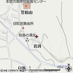 福島県本宮市青田岩井53周辺の地図