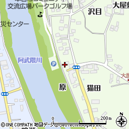 福島県本宮市高木原周辺の地図