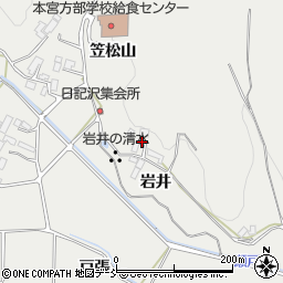 福島県本宮市青田岩井周辺の地図