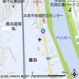 福島県本宮市本宮兼谷29周辺の地図