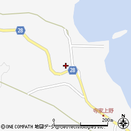 石川県珠洲市三崎町寺家エ周辺の地図