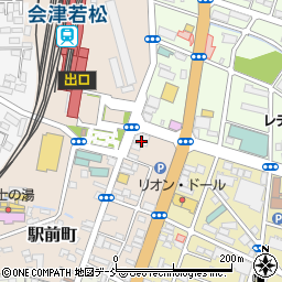山内農場 会津若松駅前店周辺の地図