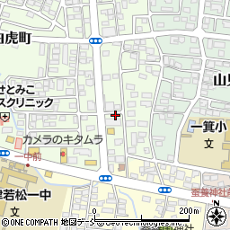 福島県会津若松市白虎町171周辺の地図