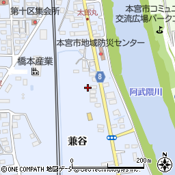 福島県本宮市本宮兼谷21周辺の地図