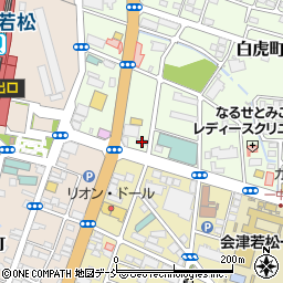 福島県会津若松市白虎町210周辺の地図