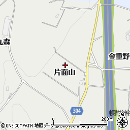 福島県本宮市青田片面山周辺の地図
