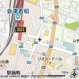 居楽屋白木屋 会津若松駅前店周辺の地図