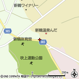 新鶴温泉周辺の地図