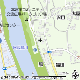 福島県本宮市高木原31周辺の地図