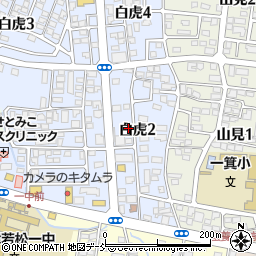 福島県会津若松市白虎町153周辺の地図