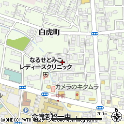 福島県会津若松市白虎町144周辺の地図