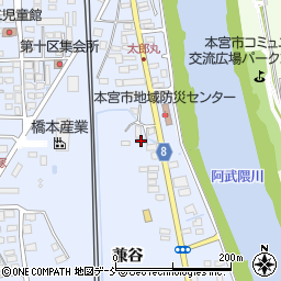 福島県本宮市本宮兼谷8周辺の地図