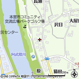 福島県本宮市高木原20周辺の地図