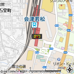 駅レンタカー会津若松営業所周辺の地図